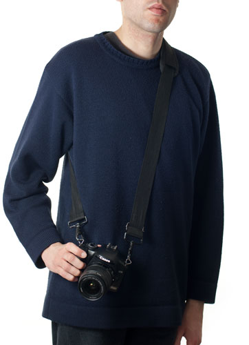 over the shoulder camera strap