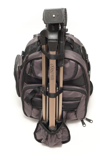 Bag with tripod attached