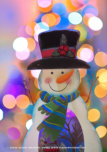 Snowman Bokeh