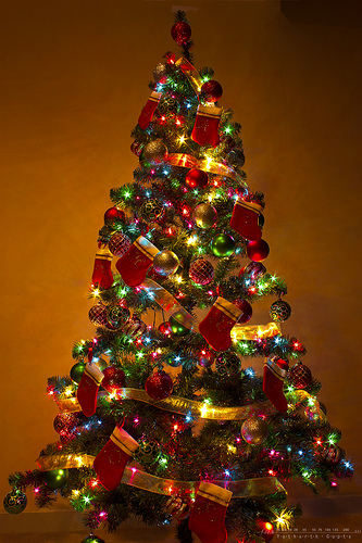 Decorated Christmas tree