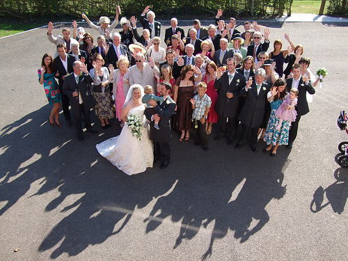 Wedding group photo