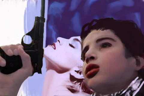 Week 33: Madonna and Child - mixed media phone photo