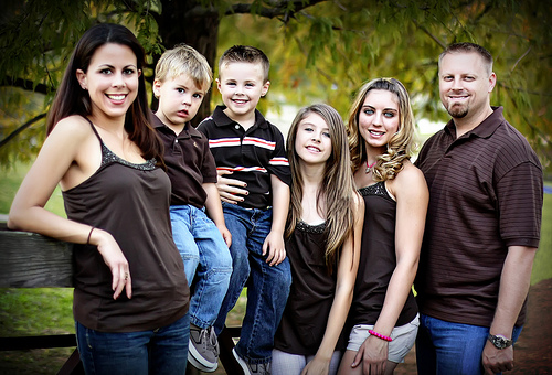 Family group portrait photo