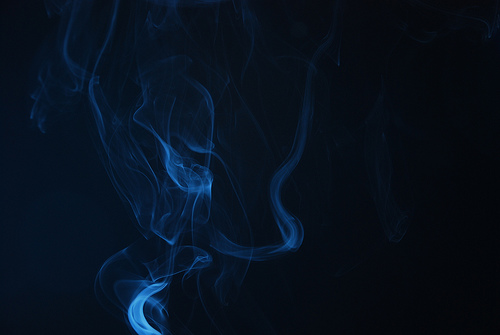 Blue smoke