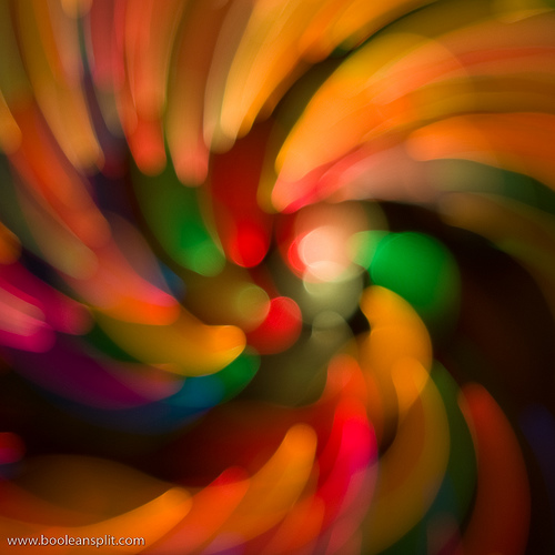 bokeh swirl zoom motion blur