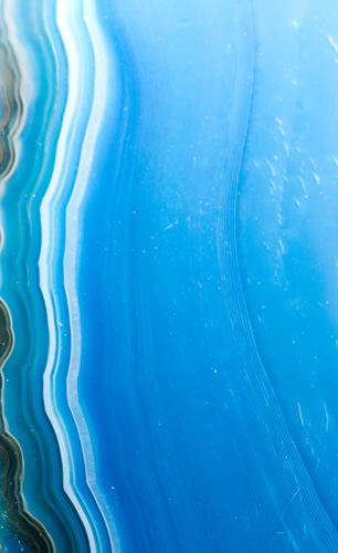 Close-up photo of a geode slice