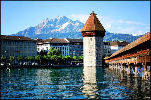 Kapellbrucke in Lucerne (edited)