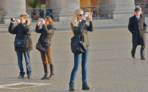 People taking photos