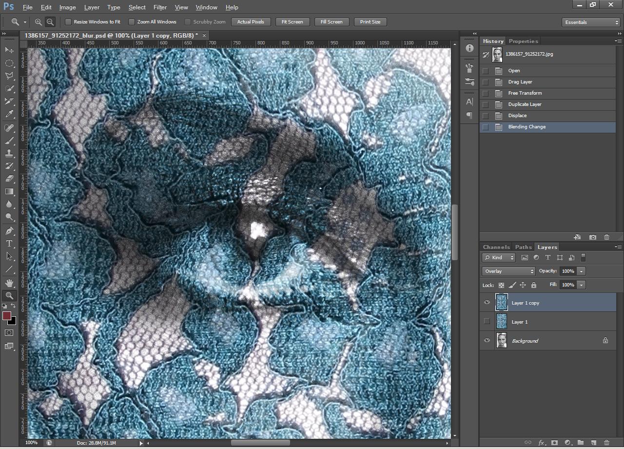 applying texture in photoshop