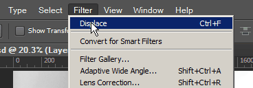 The last filter used is listed at the top of the filter menu list
