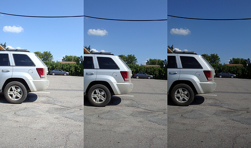 Exposure bracketing example