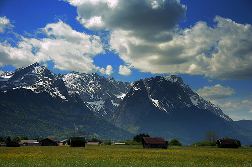 Alps landscape photo captured with a general zoom lens