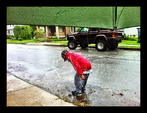 grownups hate the rain because we forget how to do this.