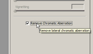 Tickbox in Adobe Camera RAW for removing lateral chromatic aberration