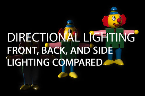 Directional lighting - Front, Back, and Side lighting compared