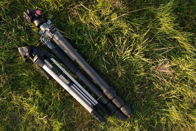 Cheap smaller tripod compared to larger standard tripod when collapsed