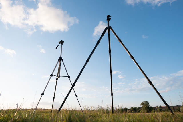 Cheap smaller tripod compared to standard tripod when fully extended