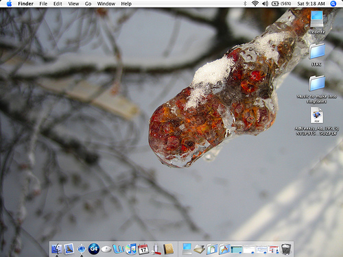 iBook desktop - using your own photo as a Desktop background