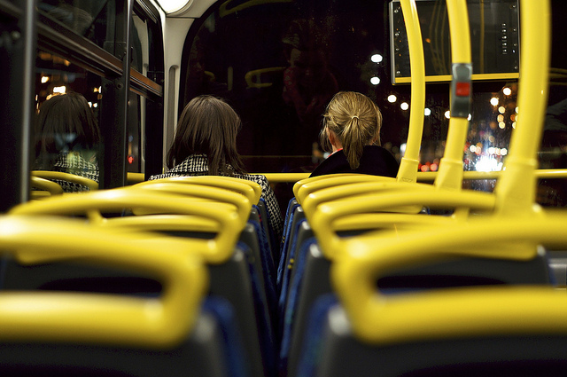 Photo taken on a bus at night using a Minolta MD mount lens on a Sony Nex camera using a Minolta MD to Sony E mount adapter