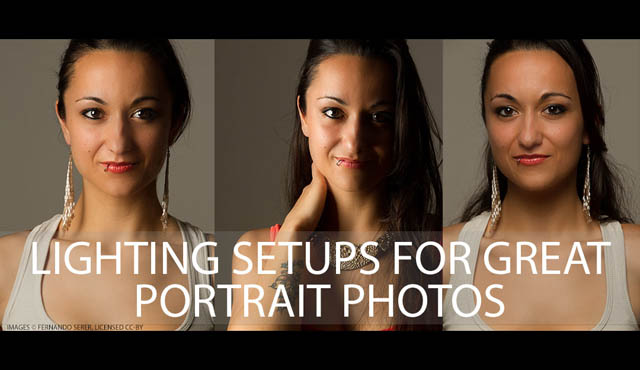 Lighting setups for great portrait photos