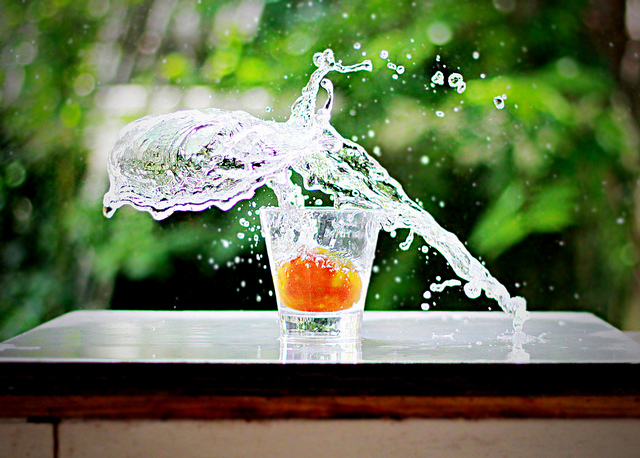 fast shutter speed photography water