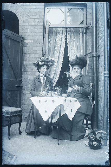 Tea with friends, and one must wear one's finest hat!