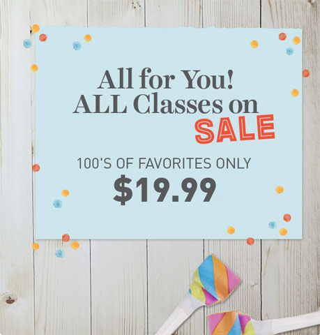 Craftsy Sale - All courses on sale, many from $19.99