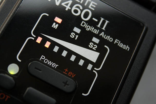Example of a modern low cost manual power only speedlight